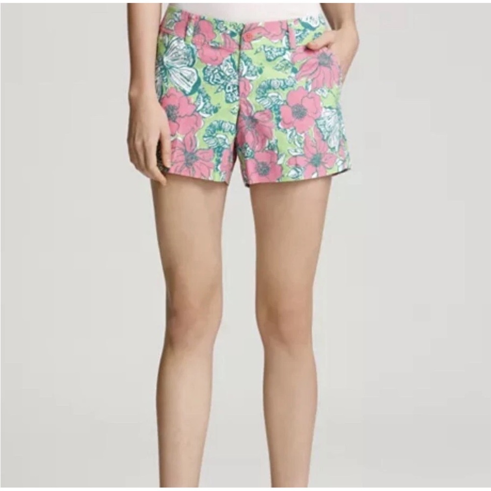 Lilly Pulitzer Callahan Floral Shorts Bloomin Cocoon EUC
